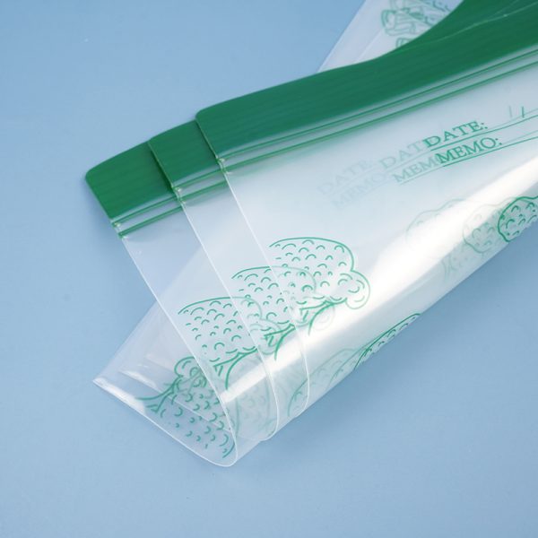 Custom Transparent Plastic Zipper Bags Keep Food Fresh Layer Sealing Strip Ziplock Bags Double Sealed Preservation Bag