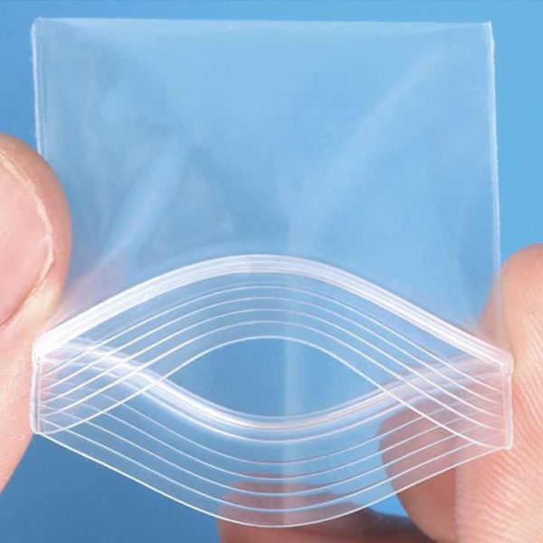 LDPE Food Grade Clear Transparent Plastic Zip Lock Poly Bags With Resealable Zipper for Dry Food Fruit Meat Fish Snack Storage