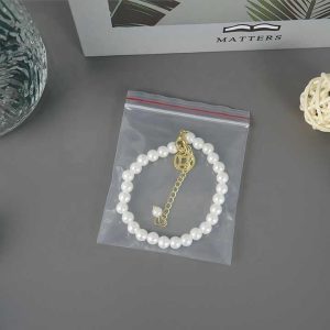 LDPE Food Grade Clear Transparent Plastic Zip Lock Poly Bags With Resealable Zipper for Dry Food Fruit Meat Fish Snack Storage