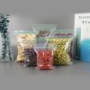 LDPE Food Grade Clear Transparent Plastic Zip Lock Poly Bags With Resealable Zipper for Dry Food Fruit Meat Fish Snack Storage