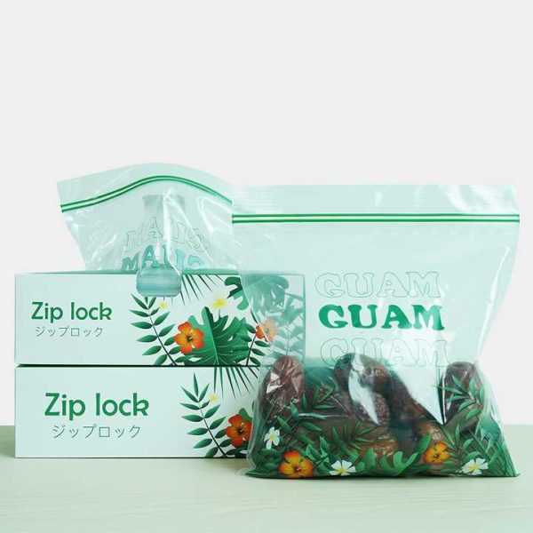 Large Clear Double-Sealed Plastic Zip Lock Reusable Self-Sealing Bag for Food Shipping Compostable PE Printed Product Protection