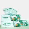 Large Clear Double-Sealed Plastic Zip Lock Reusable Self-Sealing Bag for Food Shipping Compostable PE Printed Product Protection