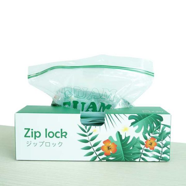 Large Clear Double-Sealed Plastic Zip Lock Reusable Self-Sealing Bag for Food Shipping Compostable PE Printed Product Protection