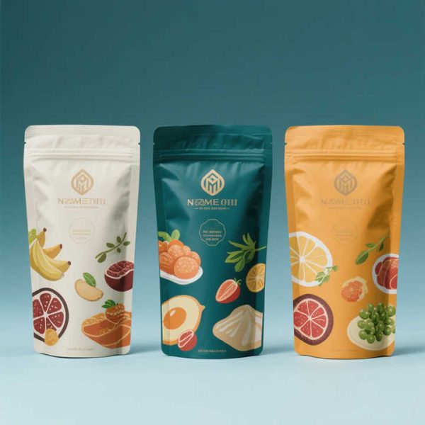Packaging & Printing Plastic Packaging Plastic Bags Custom Logo Plastic Compostable Pla Material Stand up Pouch Food Packaging Bag with Child Resistant Zip Lock