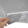 Custom Transparent Frosted PE Waterproof Zipper Bags Plastic Clothing Shopping Packaging for Shoes Socks Fur