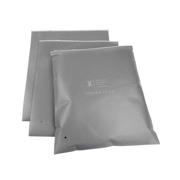 Custom Transparent Frosted PE Waterproof Zipper Bags Plastic Clothing Shopping Packaging for Shoes Socks Fur
