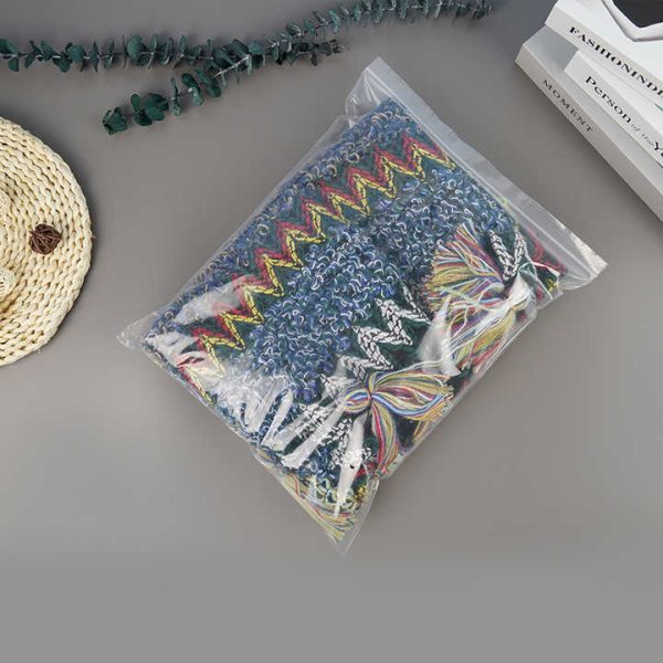 Plastic Bag Zipper Clothes T Shirt Matte Poly Zip Lock Printed Packing Bag Frosted Transparent Zipper Bag Plastic