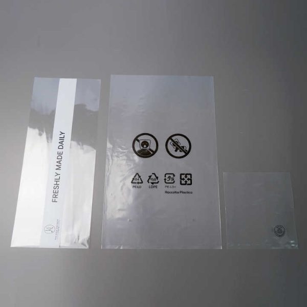 Crystal clear Wholesale Custom LOGO Design Printed Bags Plastic Flat Bag
