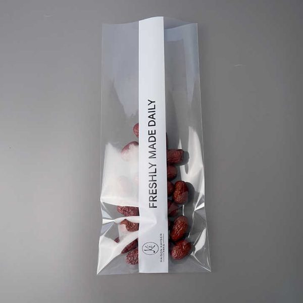 Crystal clear Wholesale Custom LOGO Design Printed Bags Plastic Flat Bag