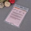 Custom High-End Clothing Packaging Bag with Frosted Zipper and Logo Printing Valve Sealing Handle for PE Plastic Socks