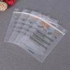 Custom High-End Clothing Packaging Bag with Frosted Zipper and Logo Printing Valve Sealing Handle for PE Plastic Socks