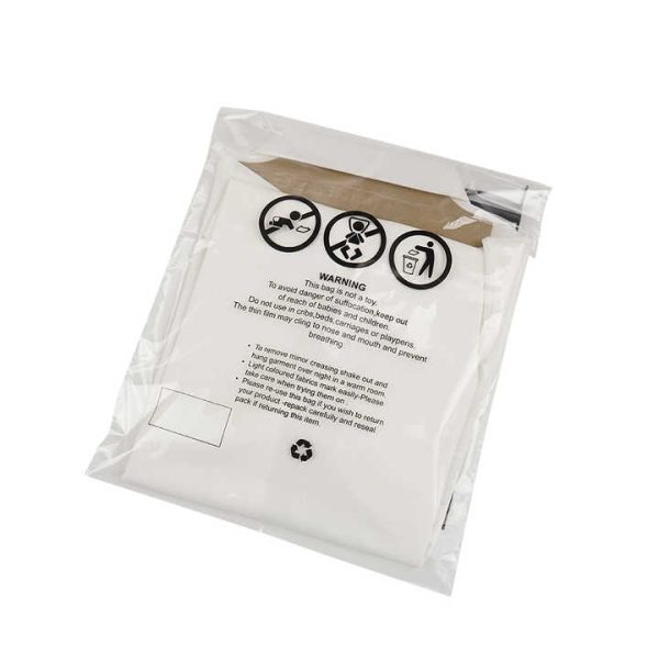 Clear Reflective Logo Double Strong Biodegradable Postal Courier Bag Portable Self-Adhesive Opp Plastic Mailing Plastic Bag