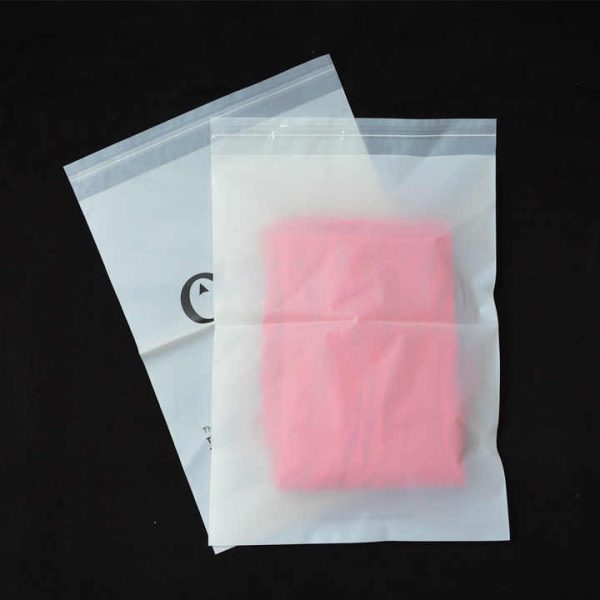 Eco-Friendly Custom 100% Biodegradable Compostable PLA PBAT Self-Adhesive Plastic Bag for Clothing & Shoes Custom Logo Packaging