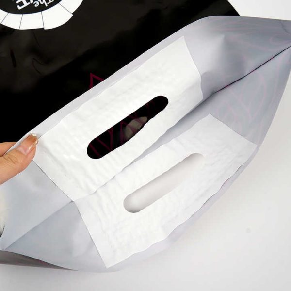 Custom Printed Personalized Flat Grocery Shopping Plastic Die Cut Handle Bags for Supermarket Garment Packaging Handbag