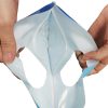 Custom Four-Finger Hand-Sealed Plastic Shopping Bags with Printed Logo for Clothing and Mall Use