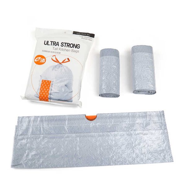 Hot Sale Thickened Scented Drawstring Plastic Trash Bags Garbage Bags Tall Kitchen Drawstring Household Rubbish Trash Bags