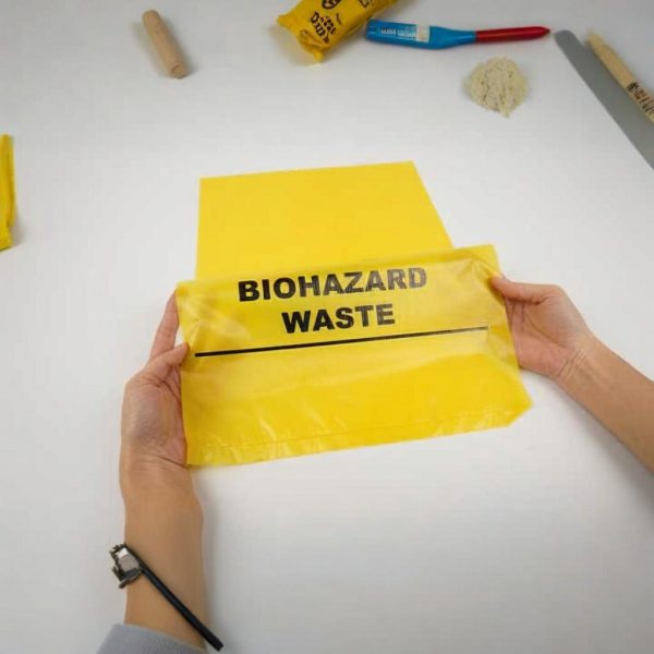 Custom Hospital Disposable PE Document Pouch for Clinical Waste Medical Biohazard Garbage Pill Label Pocket Sterilization Bag