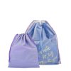 Custom Logo Printed Transparent Drawstring Pouch Plastic Gift Packaging Bag