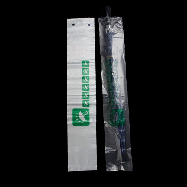 Wholesale Custom Plastic Wet Umbrella Bag Biodegradable Waterproof Umbrella Cover
